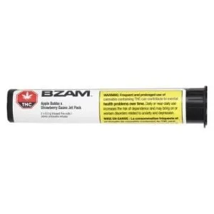 BZAM - Apple Bubba x Strawberry Guava Jet Pack Infused Pre-Roll - 2x0.5g